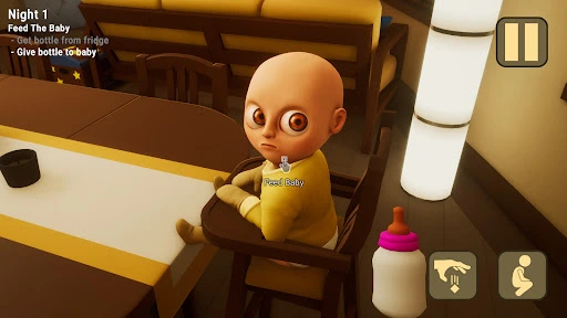 Gameplay screenshot 2 from The Baby In Yellow - Simulation game